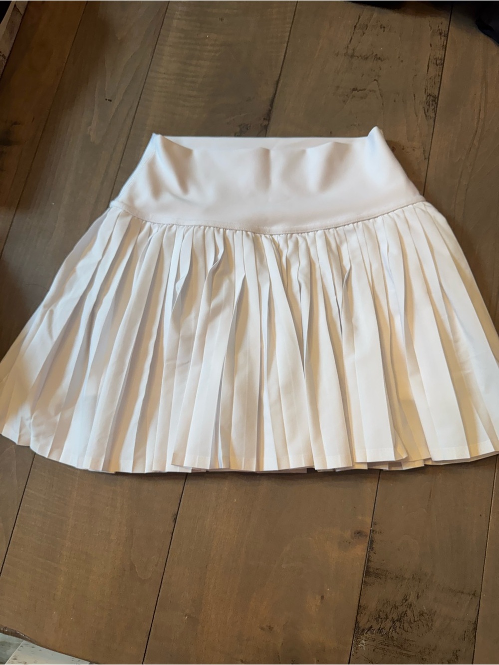Alo Size XS White Pleated Skirt Skort